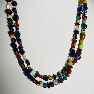 Beautiful Extra Long Murano Glass Necklace